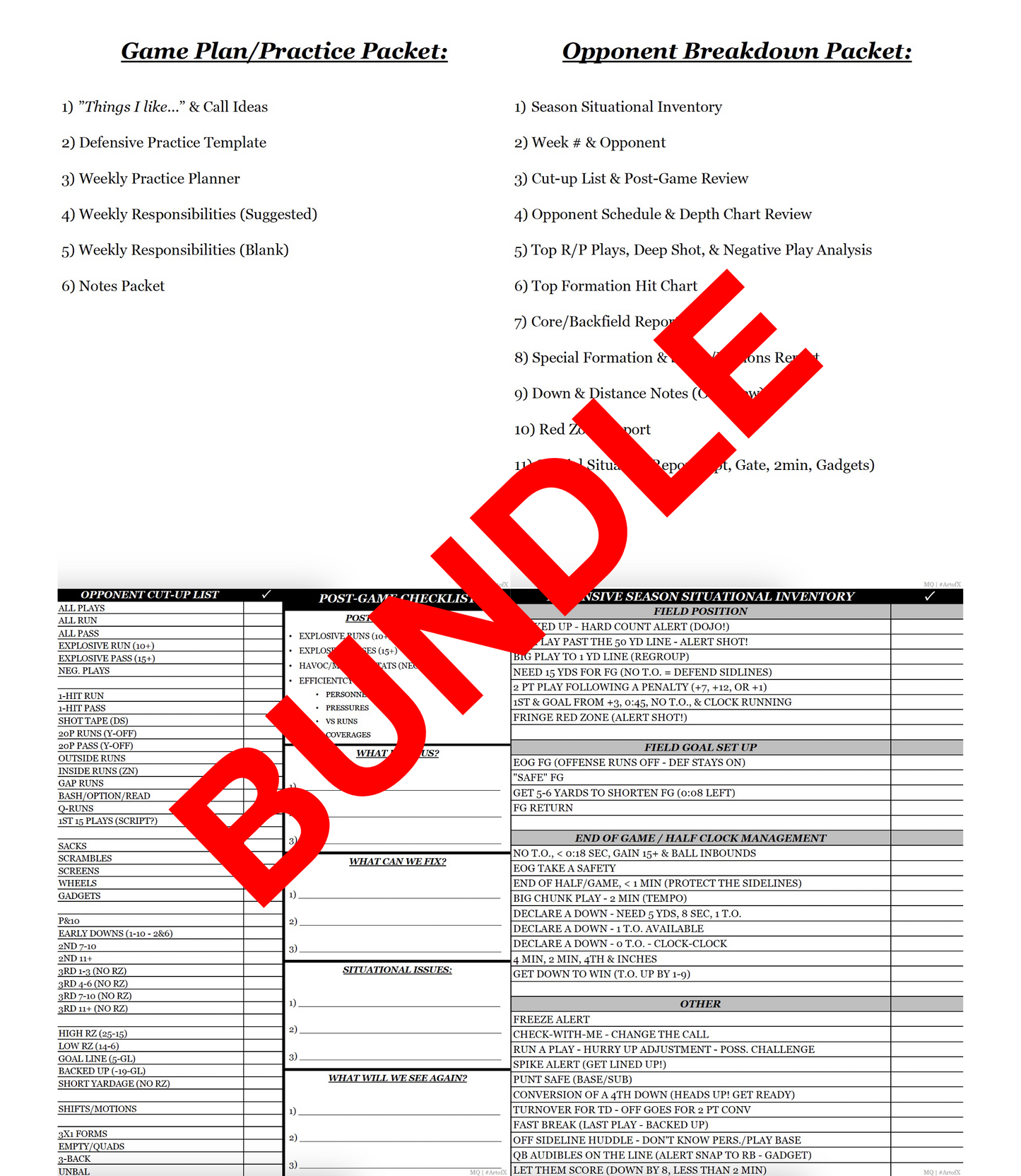Defensive Coordinator Bundle